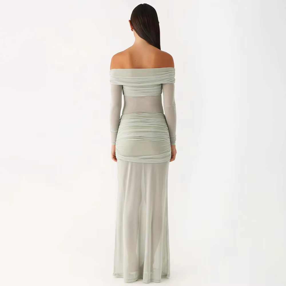 Ivory Grace Off-Shoulder Dress