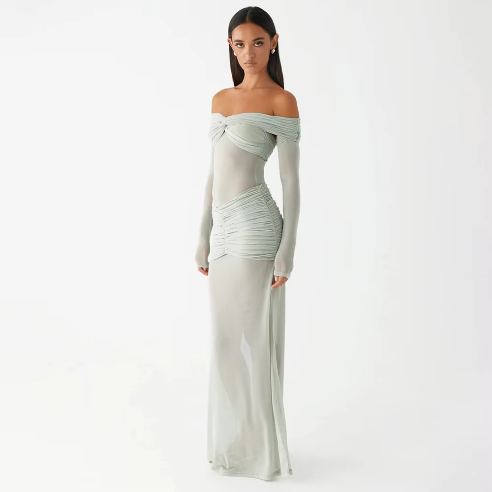 Ivory Grace Off-Shoulder Dress