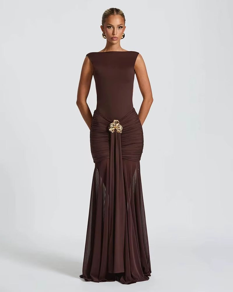 Mocha Muse - Maxi Dress
