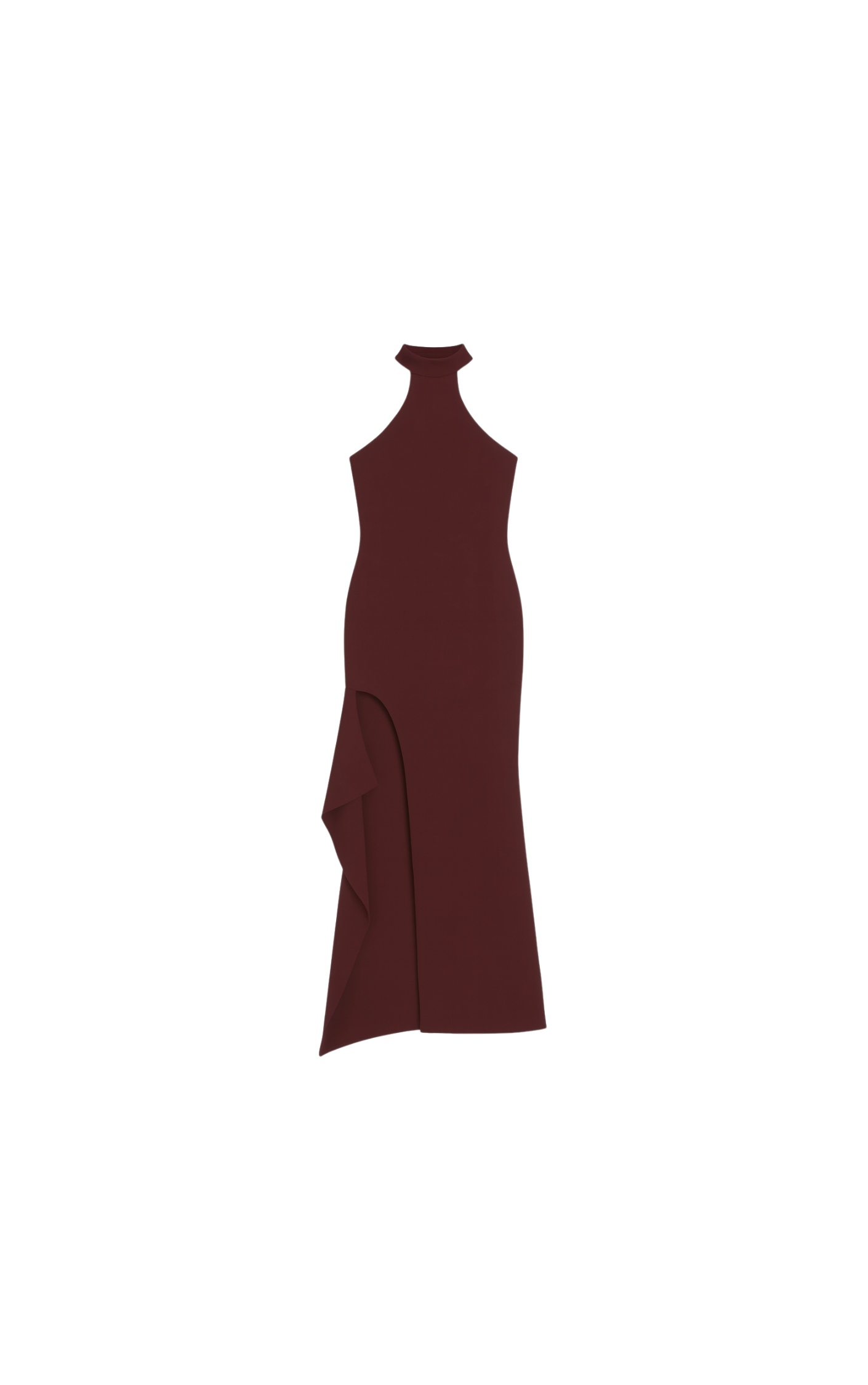 Choco Brown Off-Shoulder - Maxi Dress